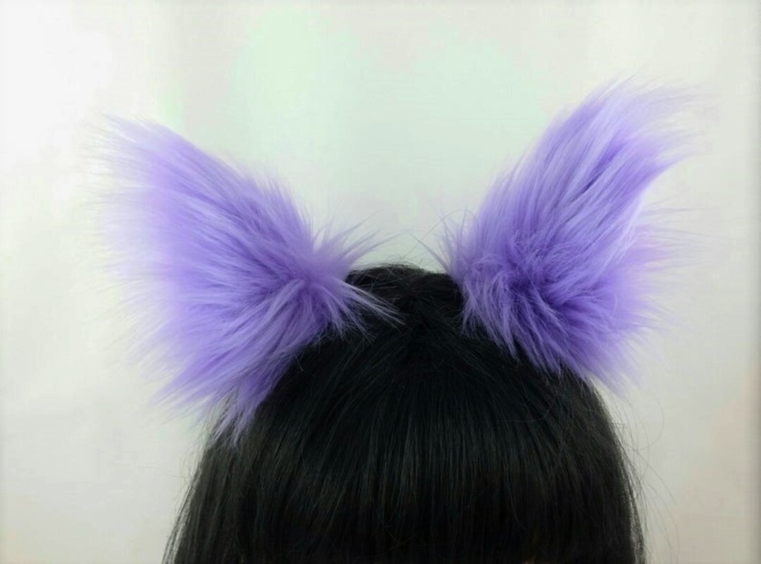 Lavender Cat Earshalloweencat Ear for Kidsadult Cat Etsy
