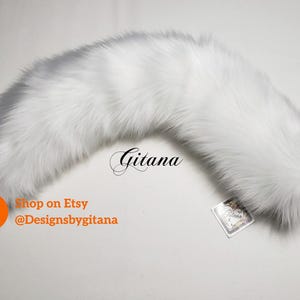 White Puppy Ears and Tail,Puppy Ears Headband,Puppy Costume,Cosplay,Party Favor, Birthday,Harajuku,Puppy Ears,Cat ears and Tail,Halloween Tail only-no bow