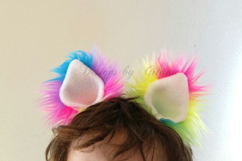 Lavender Cat Ears-Halloween-Cat Ear For Kids-Adult Cat Ears-cat Ear and Tail For Kids-Cat Costume-Cat Birthday Party-Harajuku Fashion