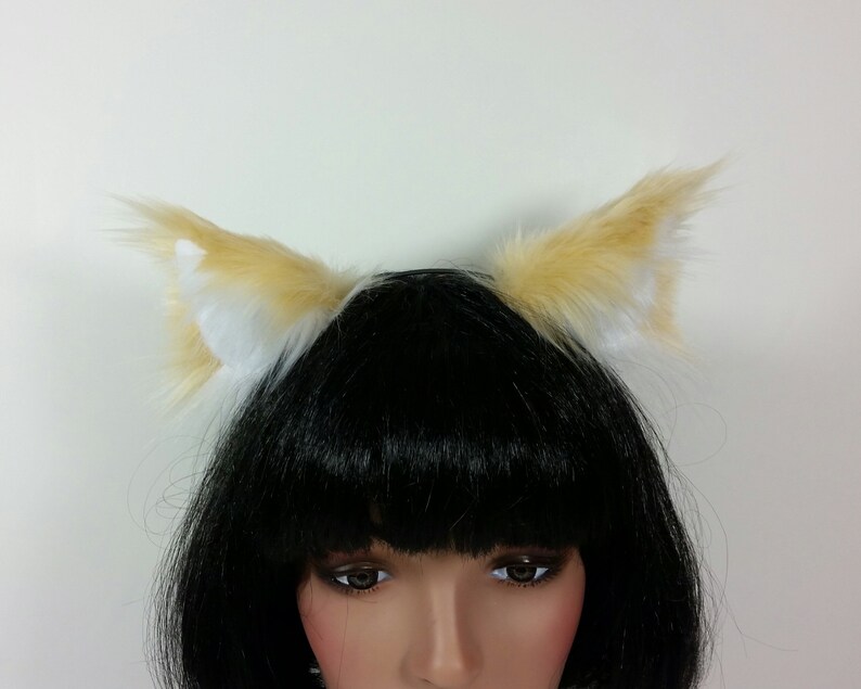 Realistic Cat Ears and Tail SetCat Ear HeadbandBeige Cat Etsy