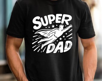 Super Dad Hero Shirt Superhero Retro Dad Tee Fathers Day Gift T-shirt