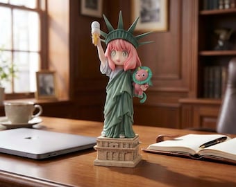 Anya Forger Statue of Liberty Figure 7.5" PVC Anime Collectible Spy x Family