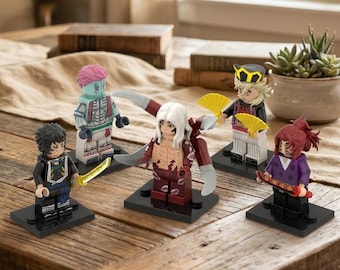 Demon Slayer Villain Building Block Figures 5-Piece Set - Upper Moon Demons & Muzan Collectible Minifigures