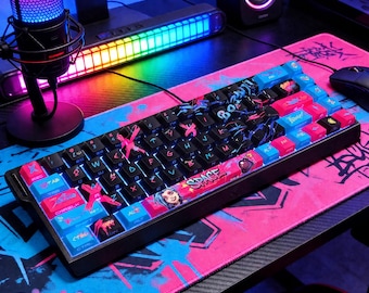 Jinx Keycap Set | PBT Dye-Sublimation Shine-Through Gaming Keyboard Caps