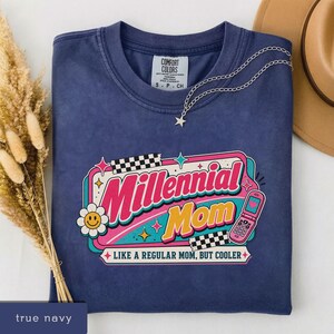 Millenial Mom Shirt, Retro Mom Graphic Tee, Mother's Day Gift, Gift for Moms, New Mom Gift, Aesthetic Mom Tee image 10