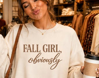 Fall Girl Obviously PNG | Trendy Fall Shirt Design | Distressed Autumn Digital Download