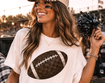 Distressed Football PNG | Vintage Game Day Clipart (Digital Download)