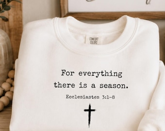 Ecclesiastes 3:1-8 PNG Bundle | Christian Bible Verse PNG | Black & White Faith Design | For Everything There Is a Season | Sublimation PNG