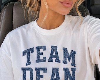 Team Dean Shirt PNG | Team Dean Graphic Tee Design | Gilmore Girls Inspired PNG | Book Boyfriend Shirt Design | Instant Download