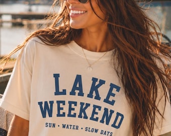 Lake Weekend PNG, Collegiate Boat Day Graphic Tee Design (Digital Download)