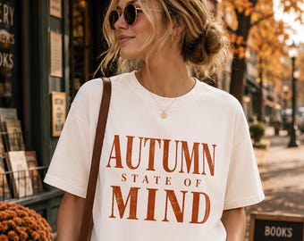 Autumn State of Mind PNG Design | Cozy Fall Sweatshirt Graphic (Digital Download)