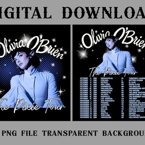 Olivia OBrien Pixie Tour PNG, I Hate U I Love U Singer Shirt Design, Vintage Concert Graphic, Y2K Fairy Pop Singer PNG Sublimation