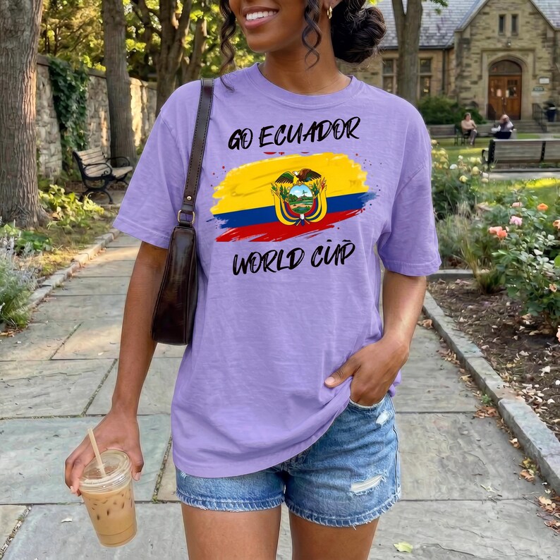 Ecuador World Cup support, Comfort Colors-Unisex Garment-Dyed T-shirt, 2026 FIFA World Cup Soccer Fan Tee Shirt, US Canada Mexico image 10