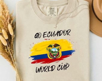 Ecuador World Cup support, Comfort Colors-Unisex Garment-Dyed T-shirt, 2026 FIFA World Cup Soccer Fan Tee Shirt, US Canada Mexico