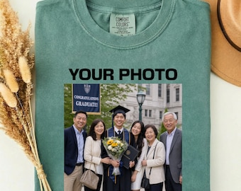 Personalized T-Shirt, Comfort Colors®Custom Photo Shirt, Custom Picture Tshirt, Your Photo Shirt, Family Picture Tee, Logo Image Shirts Gift