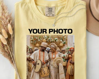 Personalized T-Shirt, Comfort Colors®Custom Photo Shirt, Custom Picture Tshirt, Your Photo Shirt, Family Picture Tee, Logo Image Shirts Gift