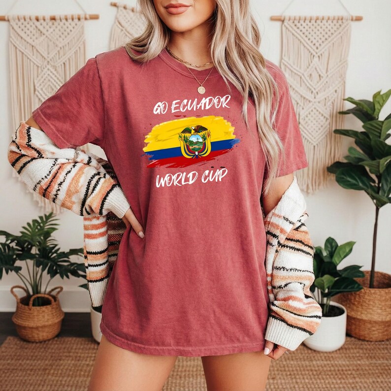Ecuador World Cup support, Comfort Colors-Unisex Garment-Dyed T-shirt, 2026 FIFA World Cup Soccer Fan Tee Shirt, US Canada Mexico image 12