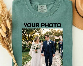 Personalized T-Shirt, Comfort Colors®Custom Photo Shirt, Custom Picture Tshirt, Your Photo Shirt, Family Picture Tee, Logo Image Shirts Gift