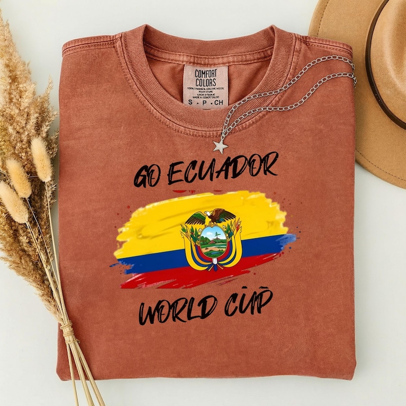 Ecuador World Cup support, Comfort Colors-Unisex Garment-Dyed T-shirt, 2026 FIFA World Cup Soccer Fan Tee Shirt, US Canada Mexico image 6