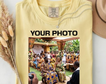 Personalized T-Shirt, Comfort Colors®Custom Photo Shirt, Custom Picture Tshirt, Your Photo Shirt, Family Picture Tee, Logo Image Shirts Gift