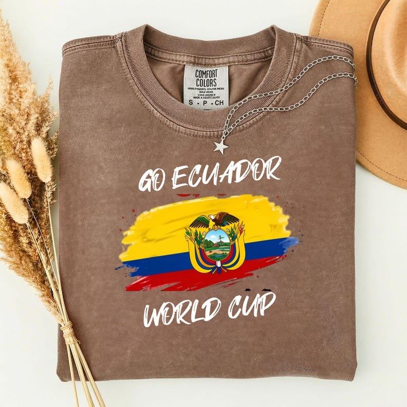Ecuador World Cup support, Comfort Colors-Unisex Garment-Dyed T-shirt, 2026 FIFA World Cup Soccer Fan Tee Shirt, US Canada Mexico image 5