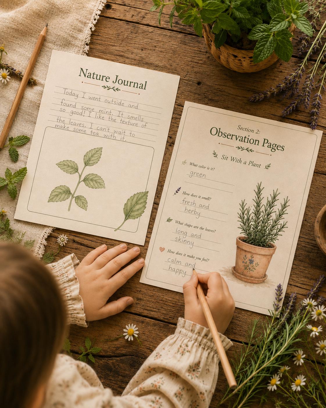 Waldorf-inspired Herbalist Packet for Kids | Nature Study Homeschool ...