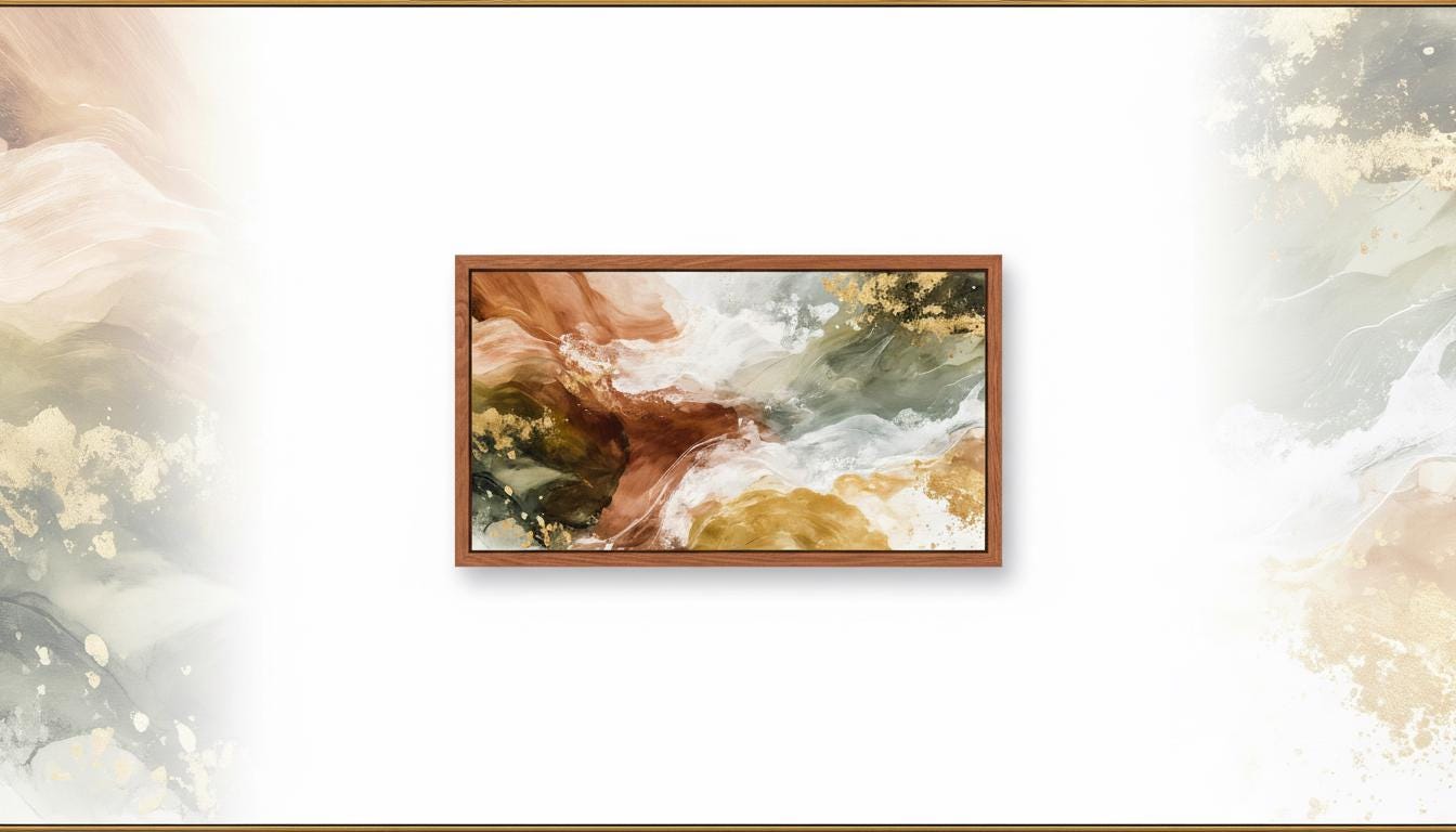 Golden Earth Flow — SleepVista Art