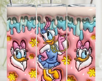 20 Oz Skinny Tumbler, Cartoon Sublimation Design PNG, Cartoon Characters Tumbler Wrap, Straight Tumbler, Digital Download, Instant Download