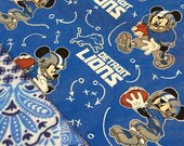 Detroit Lions, Michigan, Receiving Blanket, Baby Blanket, Football, Lions, Reversible, Mickey Mouse, Blanket, Flannel, Lions Baby Blanket