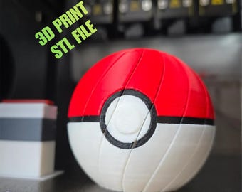 Pokeball Twisty Fidget STL-Dateien, 3D druckbare sensorische Spielzeug, Gelenk Fidget, Stress Relief Schreibtisch