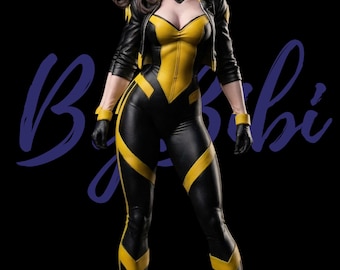 Female Hero Bust STL | Stylized Fantasy Statue | Resin 3D Printable Model | Digital Download