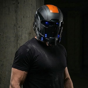 N7 Helmet STL 3D Print File, Wearable Mass Effect Cosplay, Digital Download
