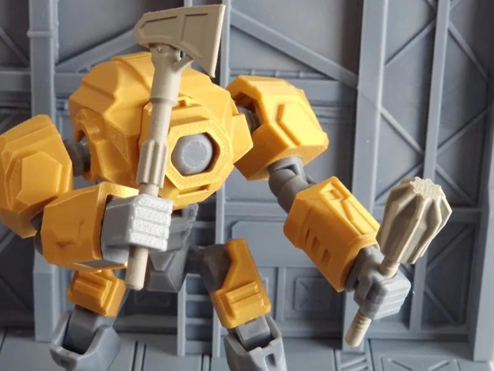 Mech Variant Stl Articulated Robot Mech STL | 3D Printable Poseable Mecha Toy | Robot ...
