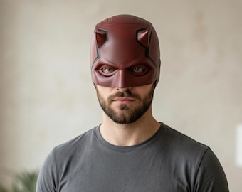 Daredevil Helmet STL, Wearable Cosplay Mask, 3D Printable File, Digital Download