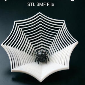 Web Twist Fidget STL & 3MF Files | 3D Printable Sensory Desk Toy | Halloween Fidget | Digital