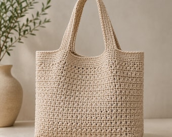 Crochet Hobo Bag Pattern | Boho Shoulder Tote Tutorial (PDF Download)