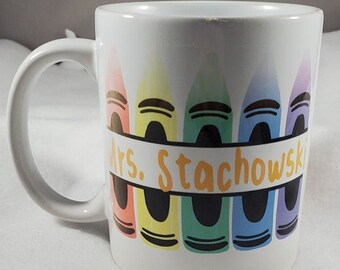 Personalized Crayon Coffee Mug