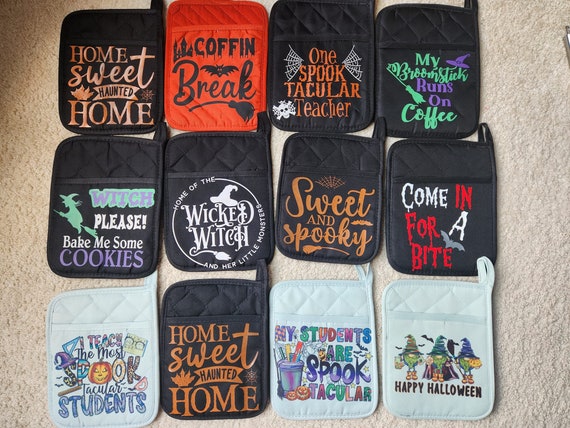 Spooky Halloween Pot Holders
