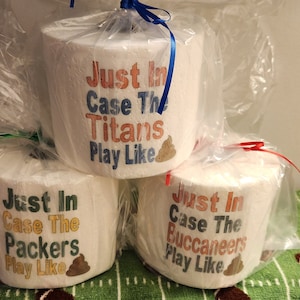 Funny Gag Gift, Football Toilet Paper, Hard To Shop For, White Elephant