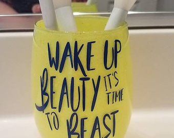 Beauty and the Beast Inspired Makeup Brush Holder