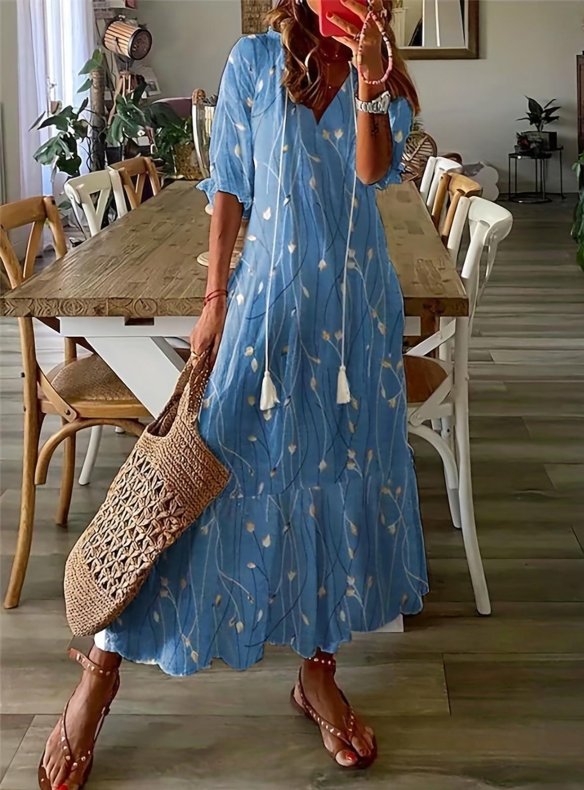sachin and babi light blue dress European Style Summer Dresses