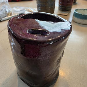 Handmade Stoneware Travel Mug with Lid – Hand Built Pottery Coffee Mug – Artisan Ceramic Coffee Cup – Unique Coffee Lover Gift