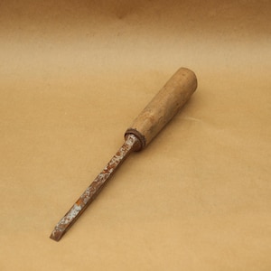 Vintage Wood Chisel | Carpenter Tool | Old Woodworking Chisel | Rustic Workshop Decor