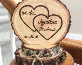 rustic wedding cake topper