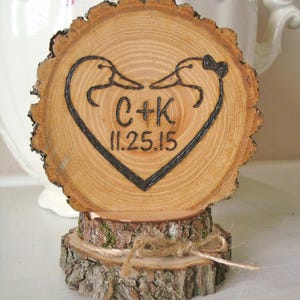 Duck Wedding Cake Topper, Hunting Cake Topper, Personalized Cake Top