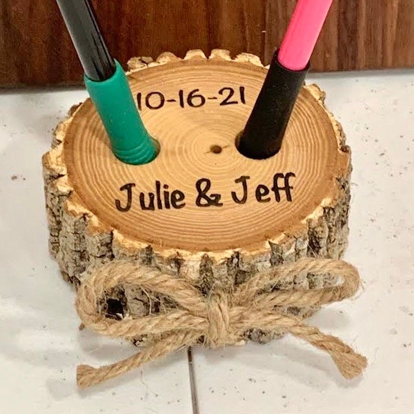 Wedding Pen Holder Etsy