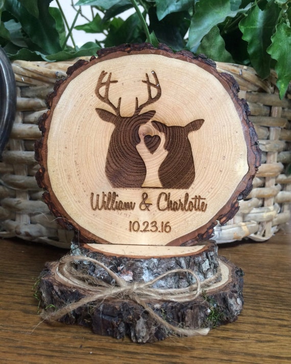 Rustic Antler Slice with Deer Design Antlers Wood Slices - Etsy main image 3