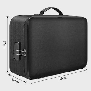 3-Layer Fireproof Document Box with Lock File Storage Box Waterproof Safe Bag