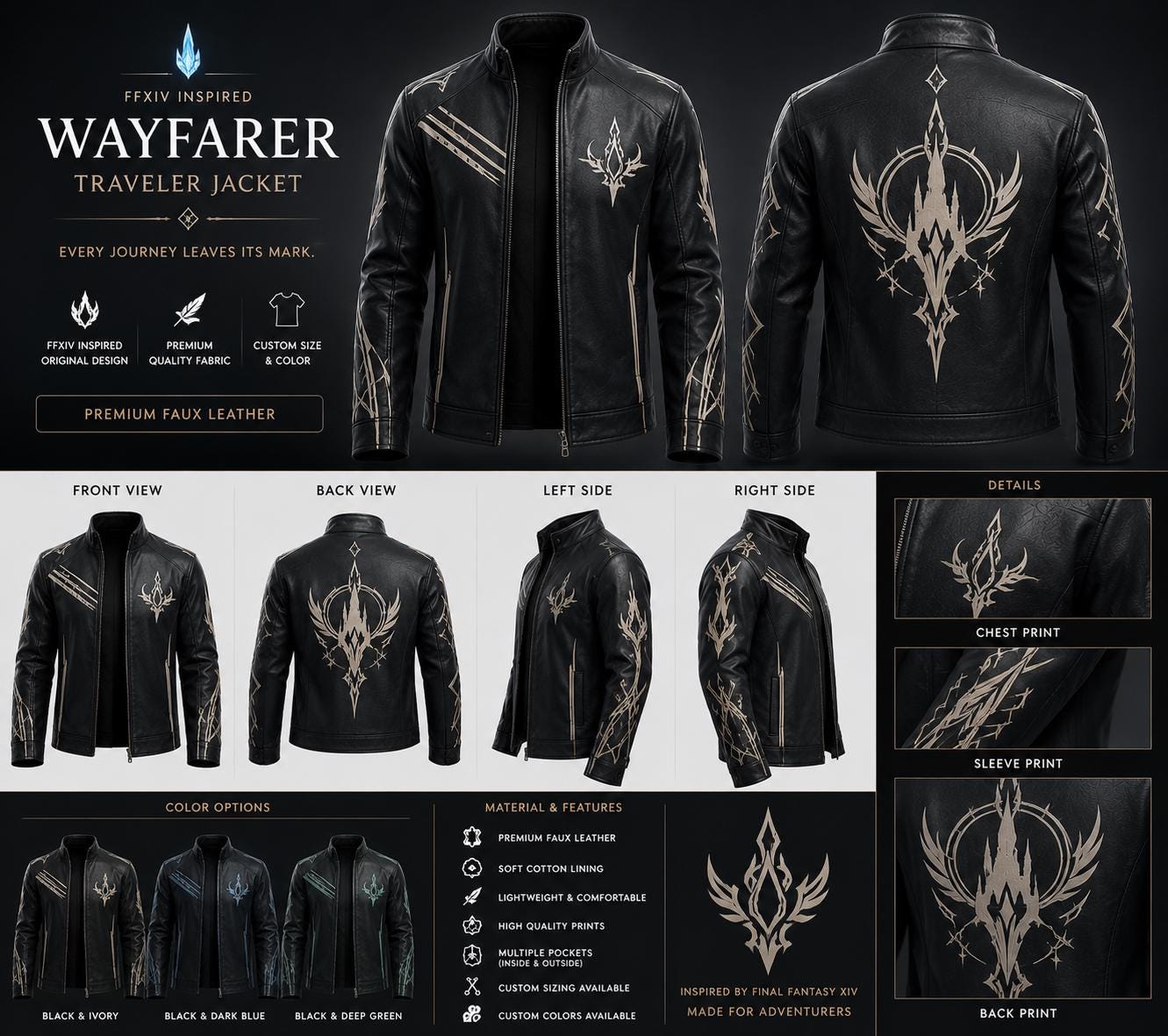 Final Fantasy Xiv Jacket - Etsy