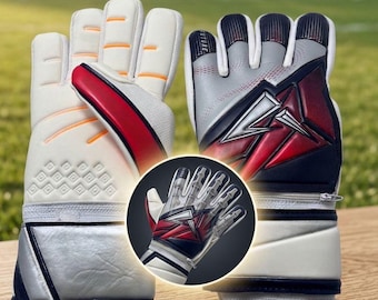 Professional Goalkeeper Gloves With Integrated Finger Protection – Elite Latex Grip Football Shield Gear